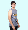 Goofy The Goof  Cartoons And Comics Front print Vest In Gray - Mon Zurich Fan Art Printed Collection