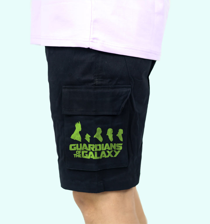 Gaudians Of The Galaxy  Movies And Tv Shows front print Shorts In Black - Mon Zurich Fan Art Printed Collection