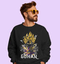 Dragon Ball Z - Gohan Anime Sweatshirt In Black - Mon Zurich Originals