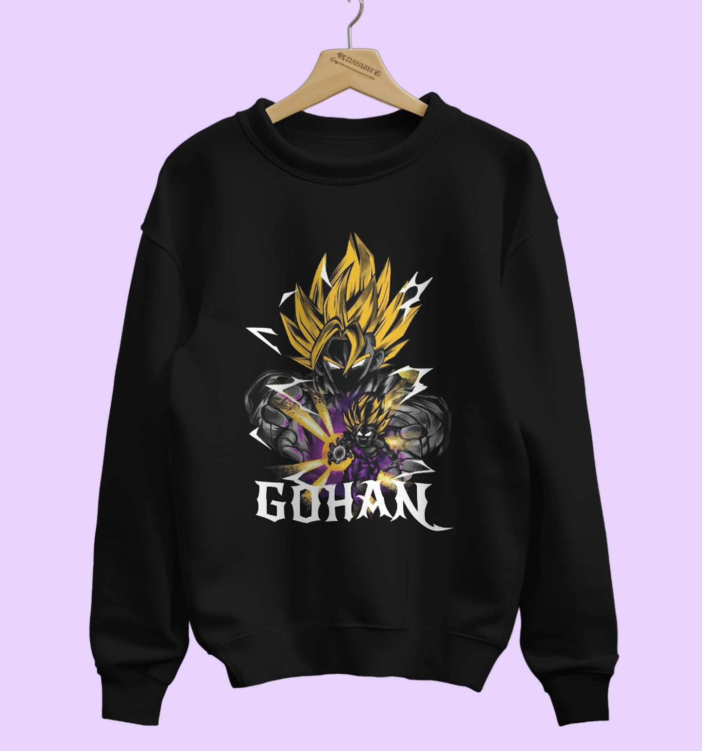 Dragon Ball Z - Gohan Anime Sweatshirt In Black - Mon Zurich Originals