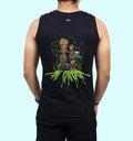 I'M Groot  Movies And Tv Shows back print Vest In Black - Mon Zurich Fan Art Printed Collection