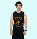 Hogwarts Movies And Tv Shows Front print Vest In Black - Mon Zurich Fan Art Printed Collection