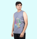 Joker Movies And Tv Shows Front print Vest In Gray - Mon Zurich Fan Art Printed Collection