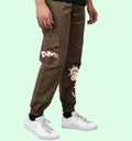 Popeye Cartoons And Comics Cargo Jogger In Chocolate - Mon Zurich Fan Art Printed Collection