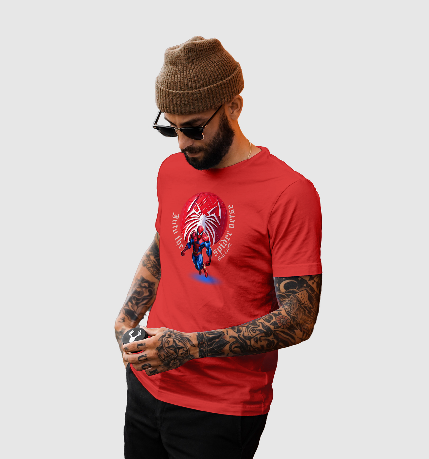 Into Thespider Verse T-Shirt In Dark - Mon Zurich Originals