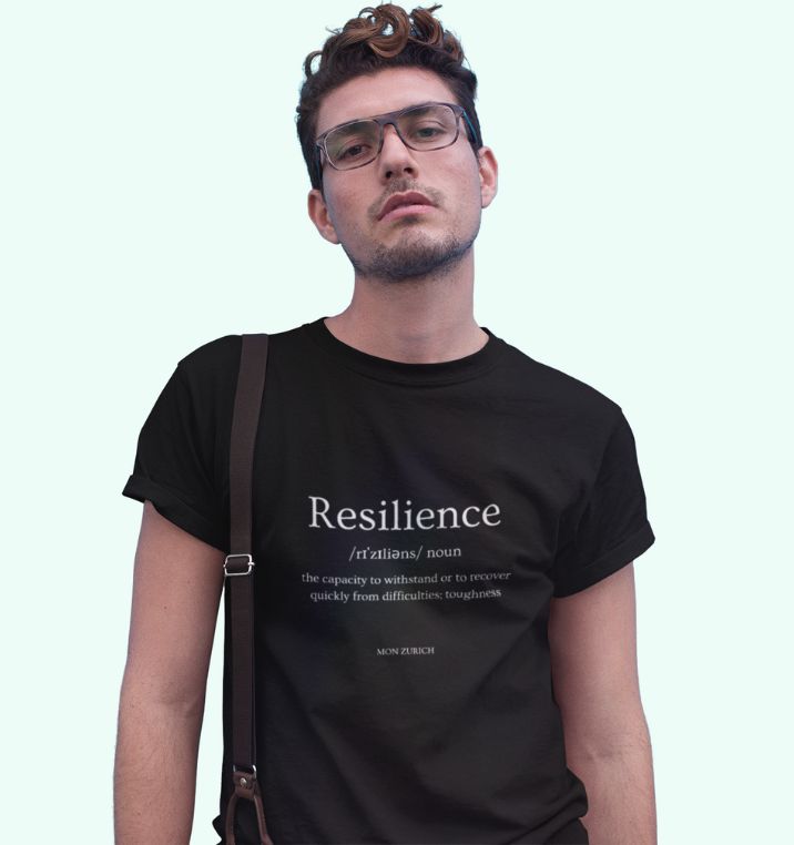 Resilience  T-Shirt In Dark - Mon Zurich Originals