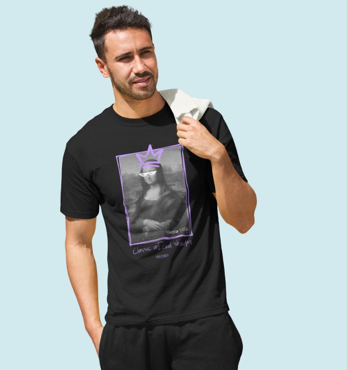 Monalisa  T-Shirt In Dark - Mon Zurich Originals