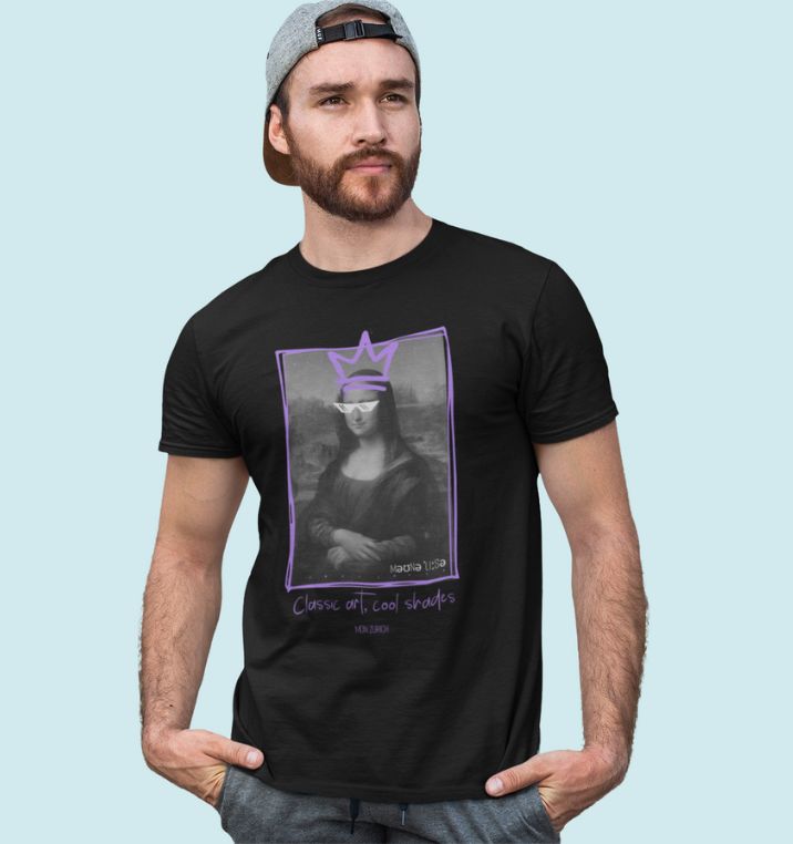 Monalisa  T-Shirt In Dark - Mon Zurich Originals