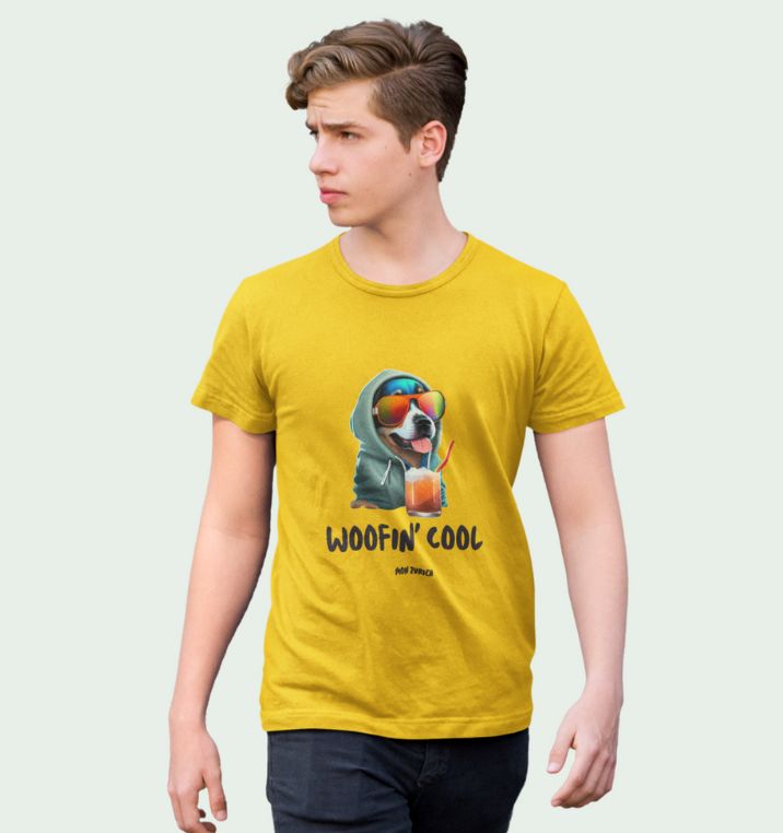 WOOFIN COOL  T-shirt in Light - Mon Zurich Originals