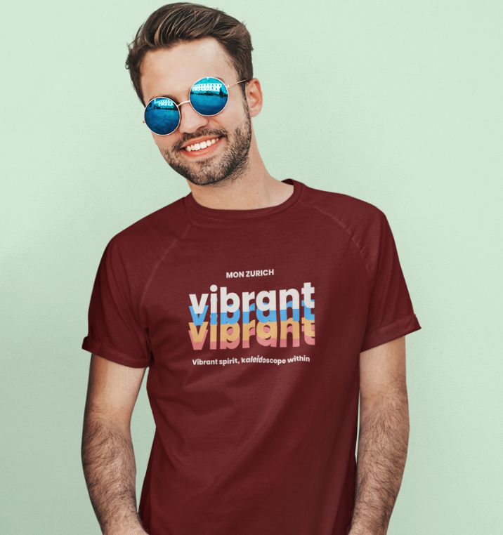 Vibrant T-Shirt In Dark - Mon Zurich Originals