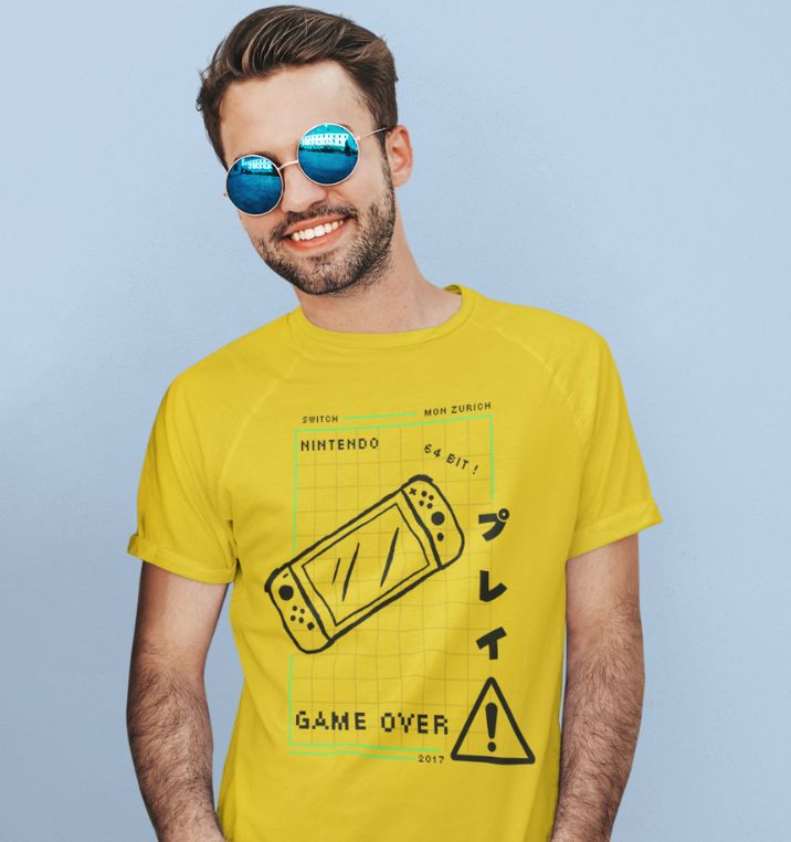 Game Over  T-Shirt In Light - Mon Zurich Originals