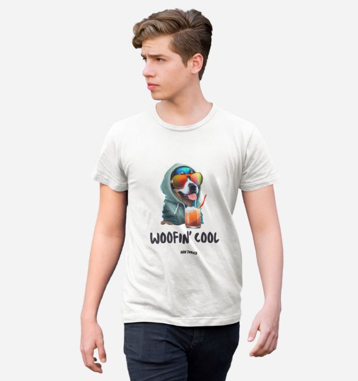 WOOFIN COOL  T-shirt in Light - Mon Zurich Originals