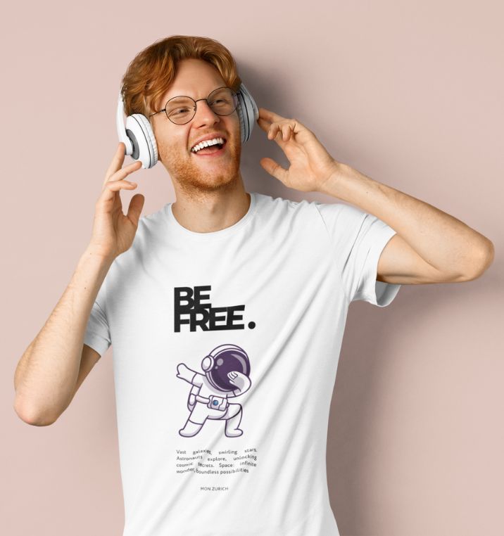 Be Free  T-Shirt In Light - Mon Zurich Originals