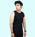 Mon Zurich Plain Vest In Black - Mon Zurich Plain Collection