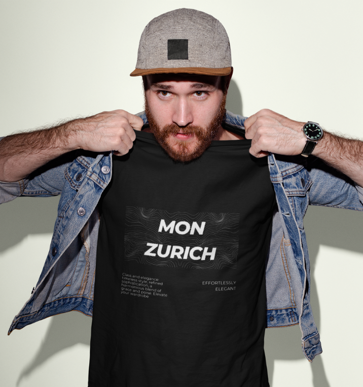 Mon Zurich T-Shirt In Dark - Mon Zurich Originals