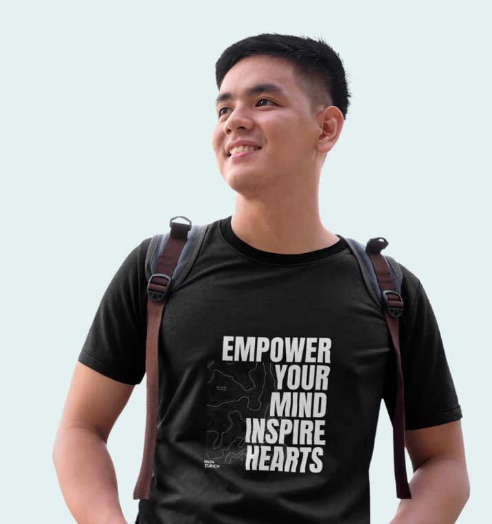 Empower Your Mind  T-Shirt In Dark - Mon Zurich Originals