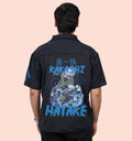 Kakashi Hatake Anime Back print Casual Shirt In Black - Mon Zurich Fan Art Printed Collection