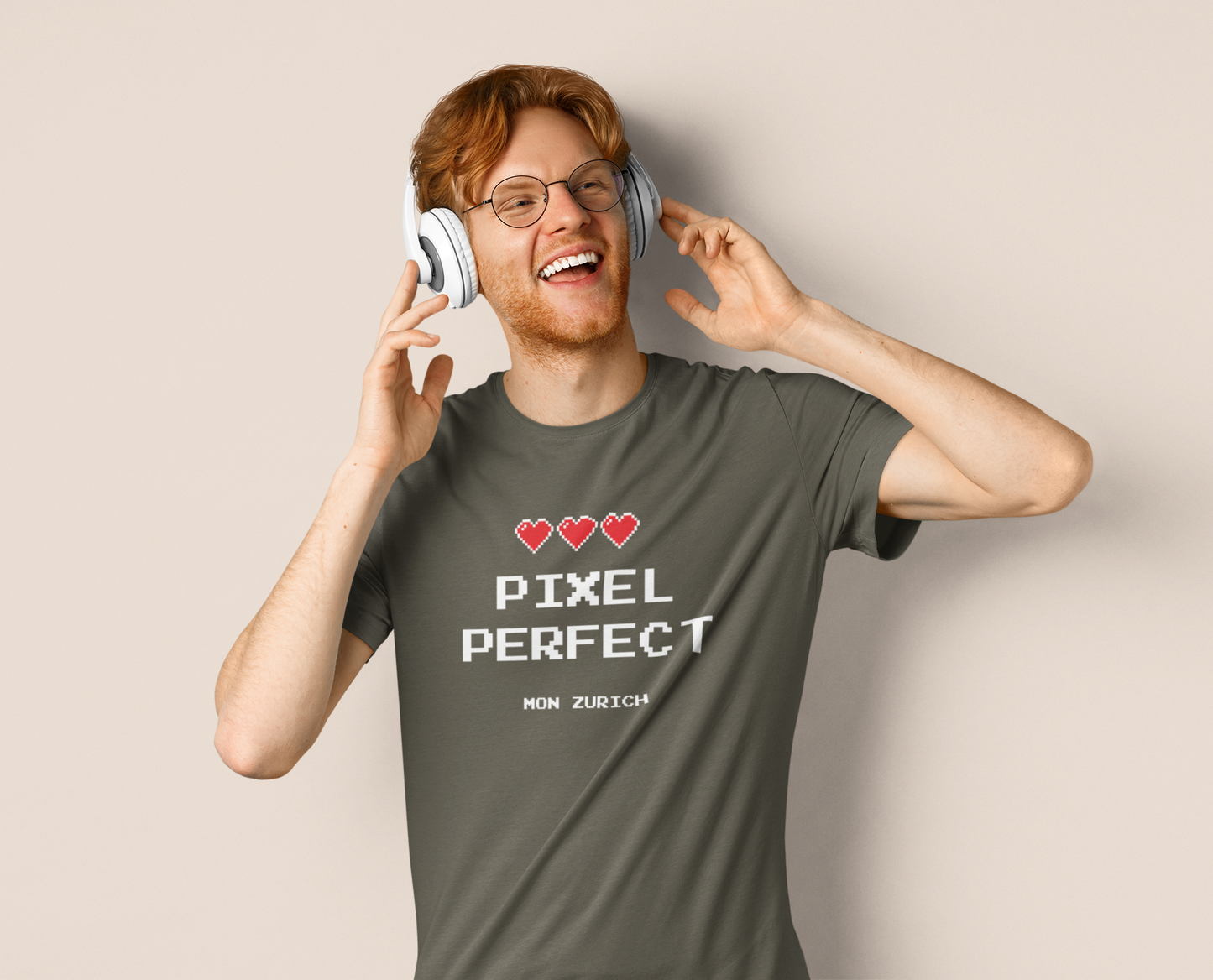 Pixel Perfct T-Shirt In Dark - Mon Originals Zurich