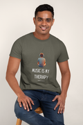 Music Is My Therapy T-Shirt In Dark - Mon Zurich Originals