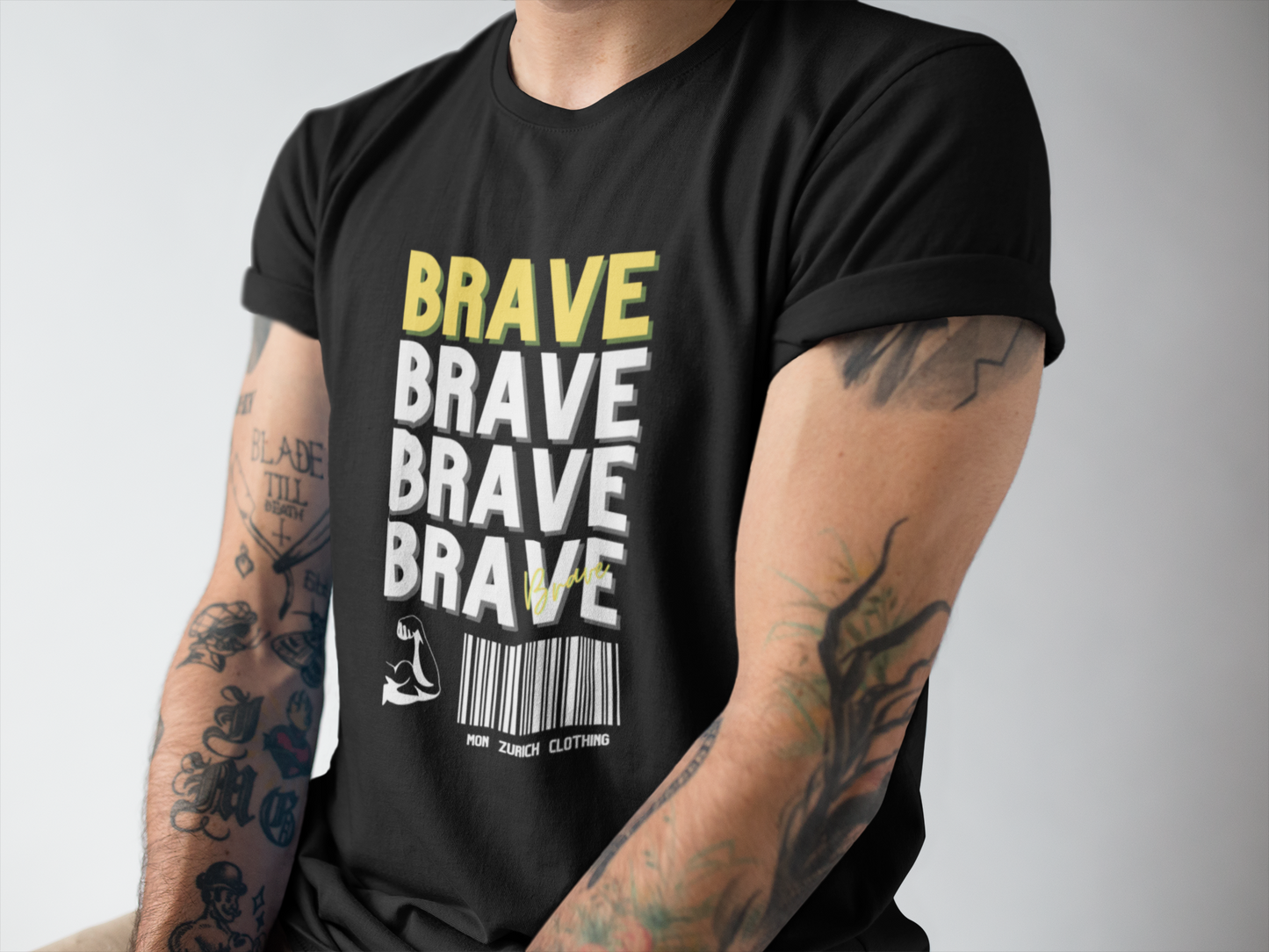 Brave T-Shirt In Dark - Mon Zurich Originals