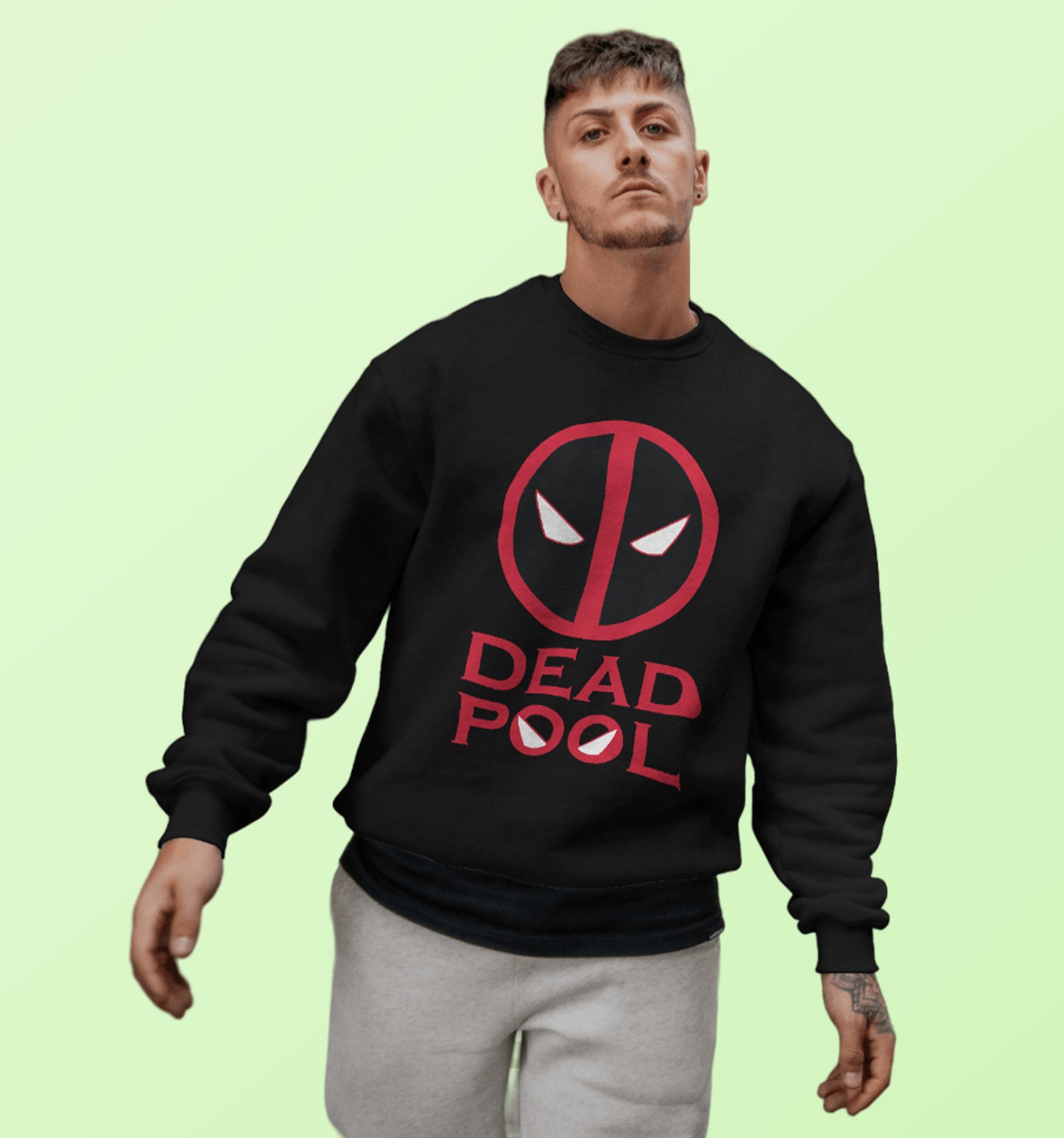 Marvel - Deadpool Marvel Sweatshirt In Black - Mon Zurich Originals