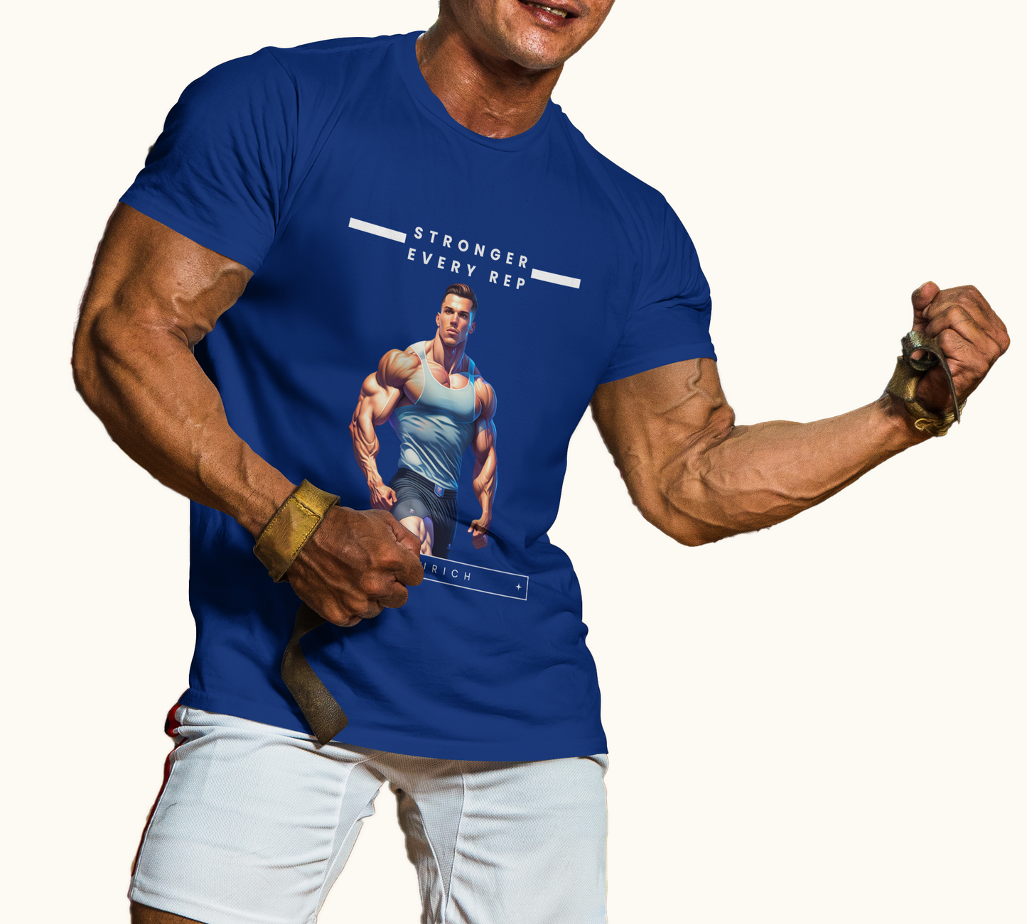 STRONGER EVERY REP  T-shirt in Dark - Mon Zurich Originals