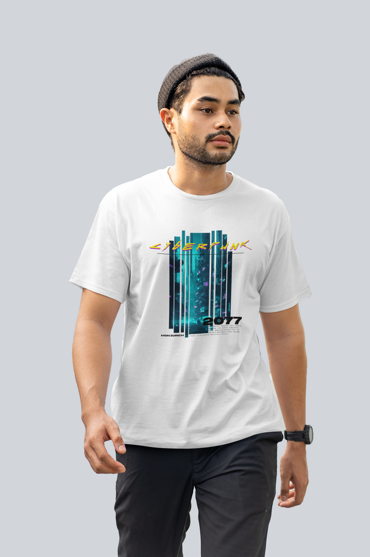 Cyberpunk T-Shirt In Light - Mon Zurich Originals