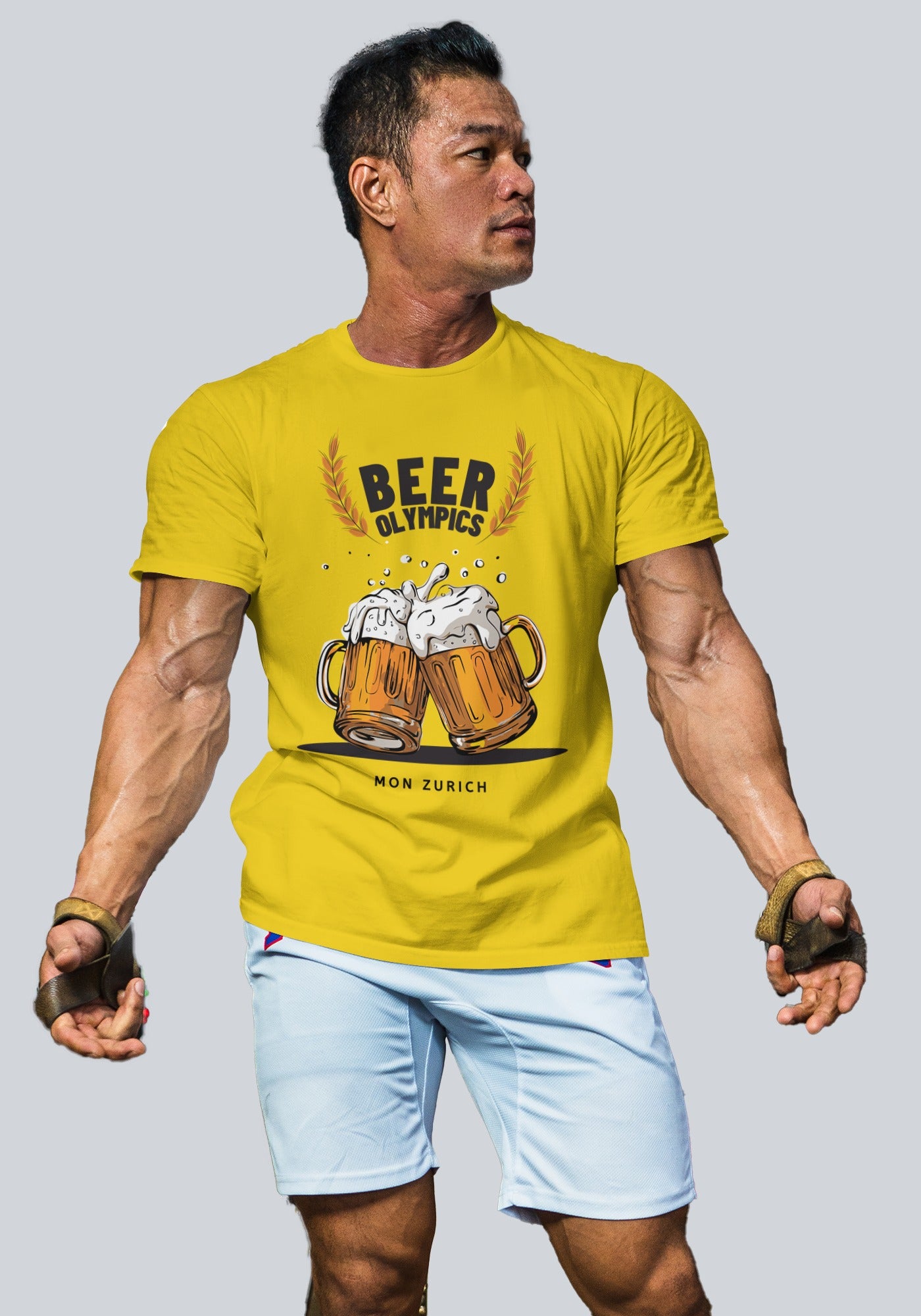 Beer Olymipics T-Shirt In Light - Mon Zurich Originals