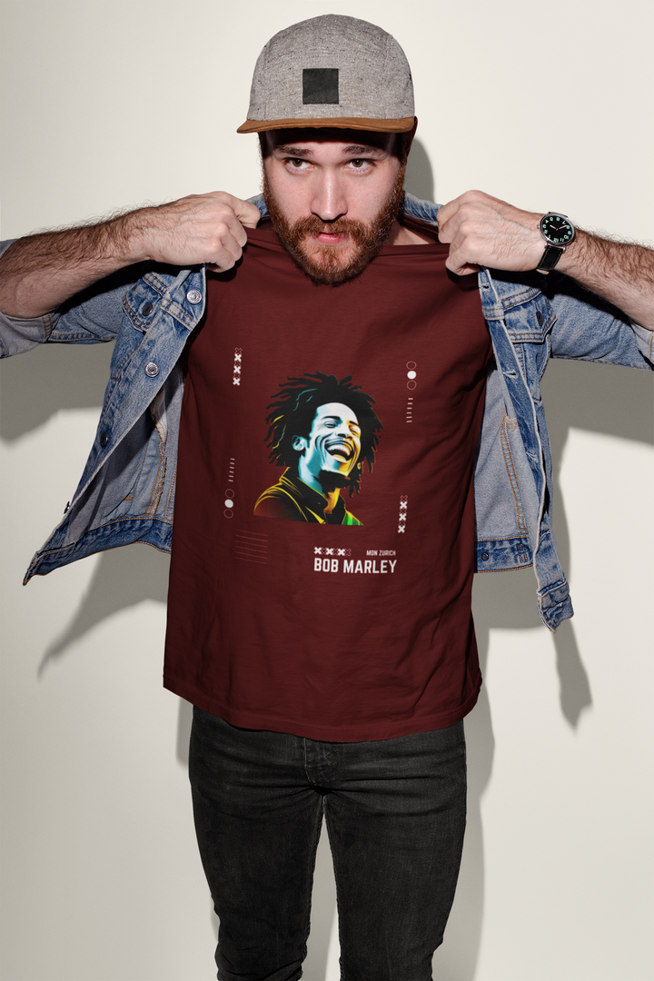 BOB MARLEY 1 T-shirt in Dark - Mon Zurich Originals