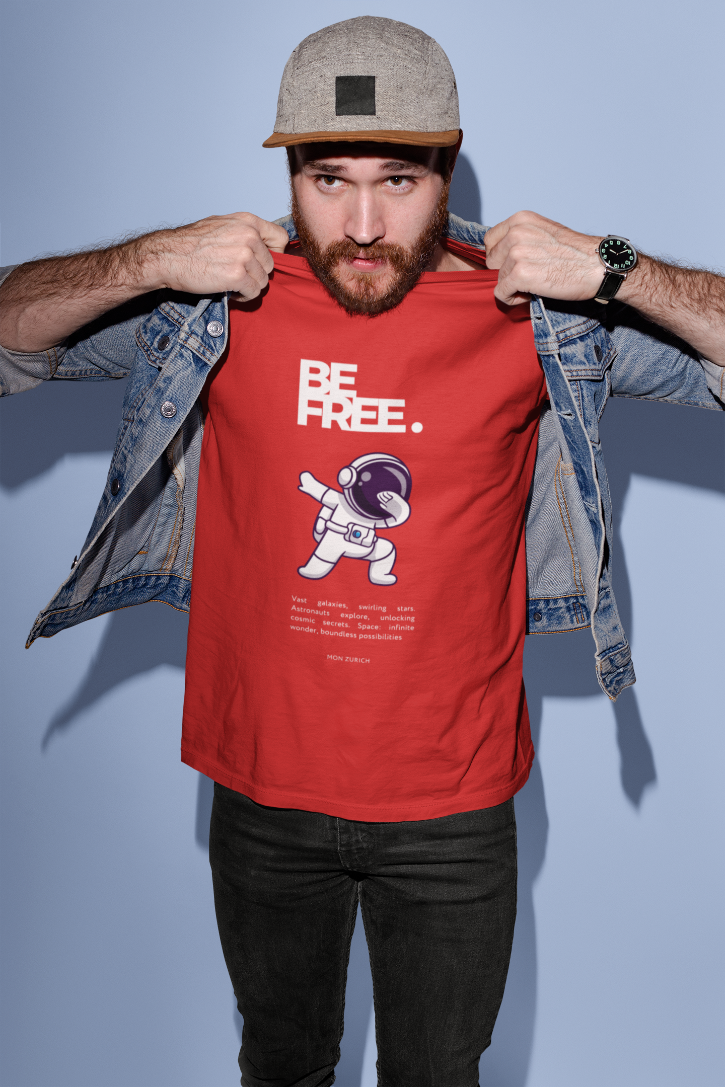 Be Free  T-Shirt In Dark - Mon Zurich Originals