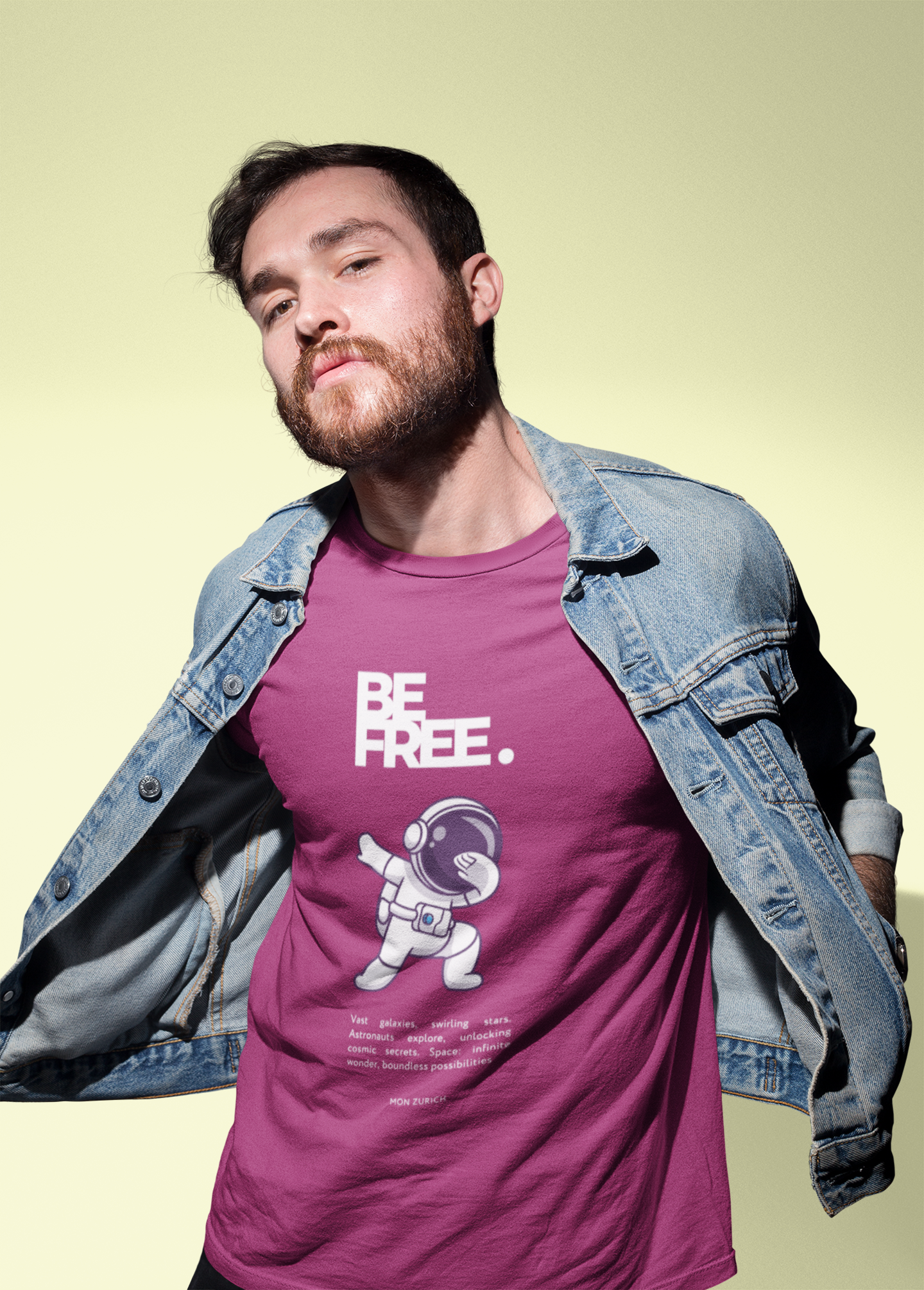 Be Free  T-Shirt In Dark - Mon Zurich Originals