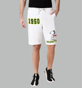 Peanuts - 1950 Cartoons And Comics front print Shorts In White - Mon Zurich Fan Art Printed Collection