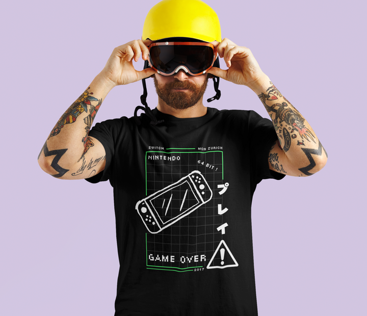 Game Over  T-Shirt In Dark - Mon Zurich Originals