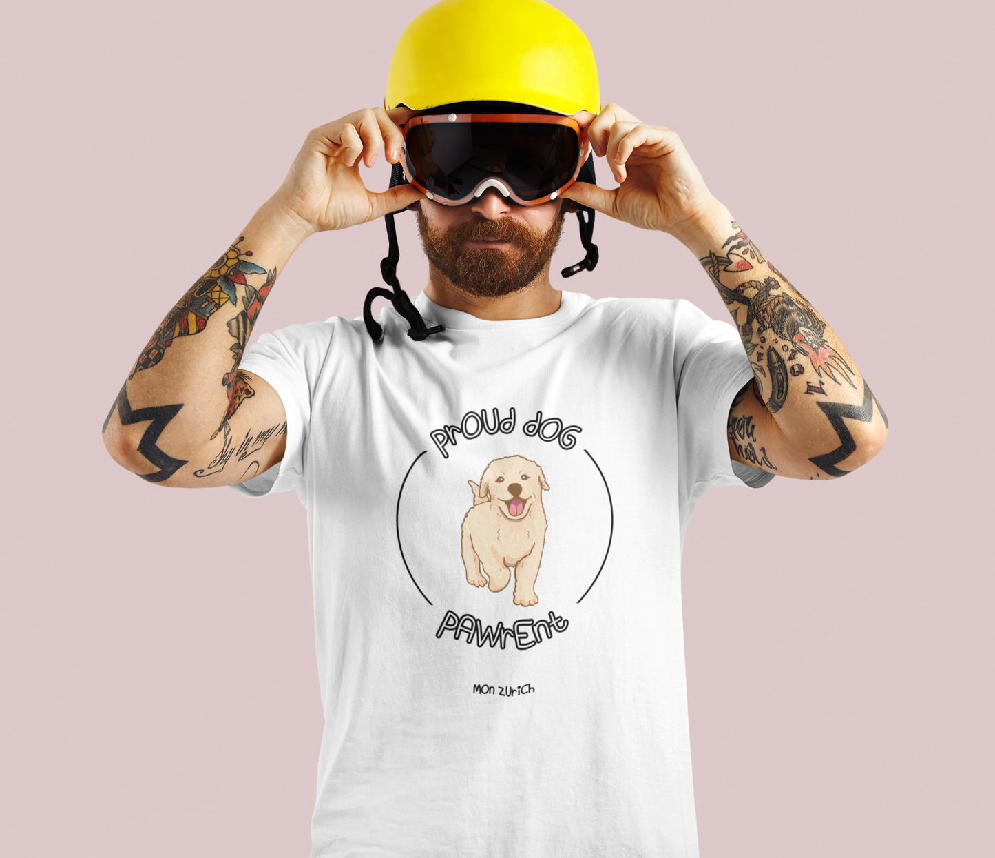 Proud Dog Pawrent T-Shirt In Light - Mon Zurich Originals
