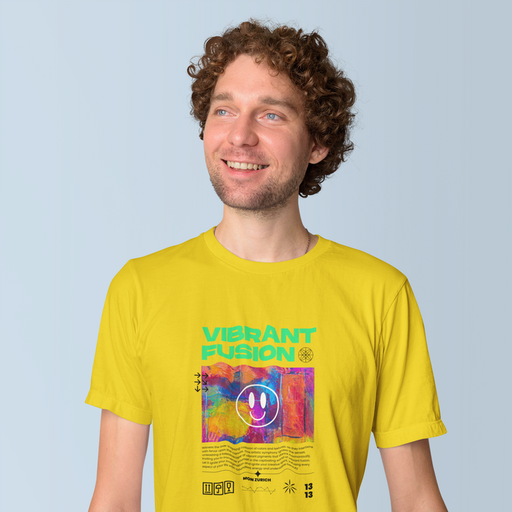 Vibrant Fusion T-Shirt In Light - Mon Zurich Originals