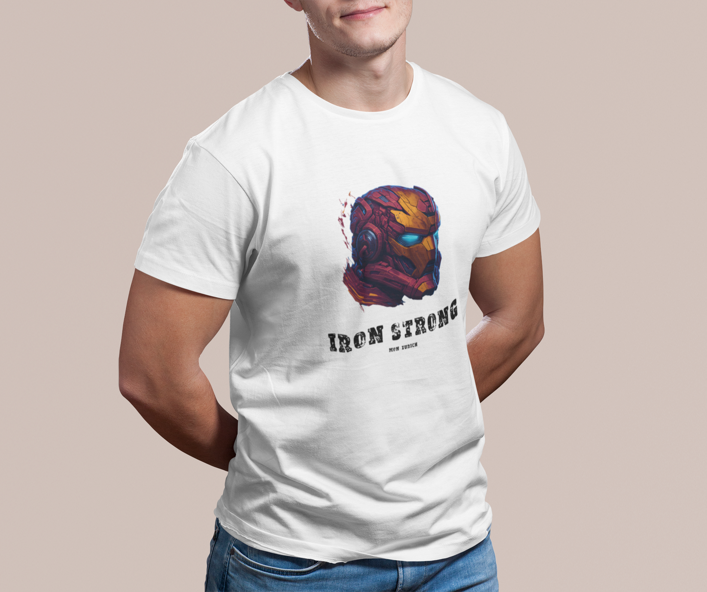 Iron Strong T-Shirt In Light - Mon Zurich Originals