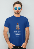 Music Is My Therapy T-Shirt In Dark - Mon Zurich Originals