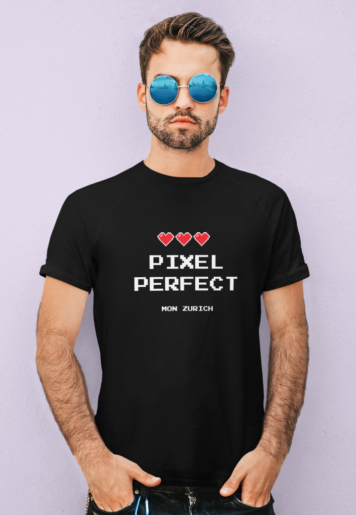 Pixel Perfct T-Shirt In Dark - Mon Zurich Originals