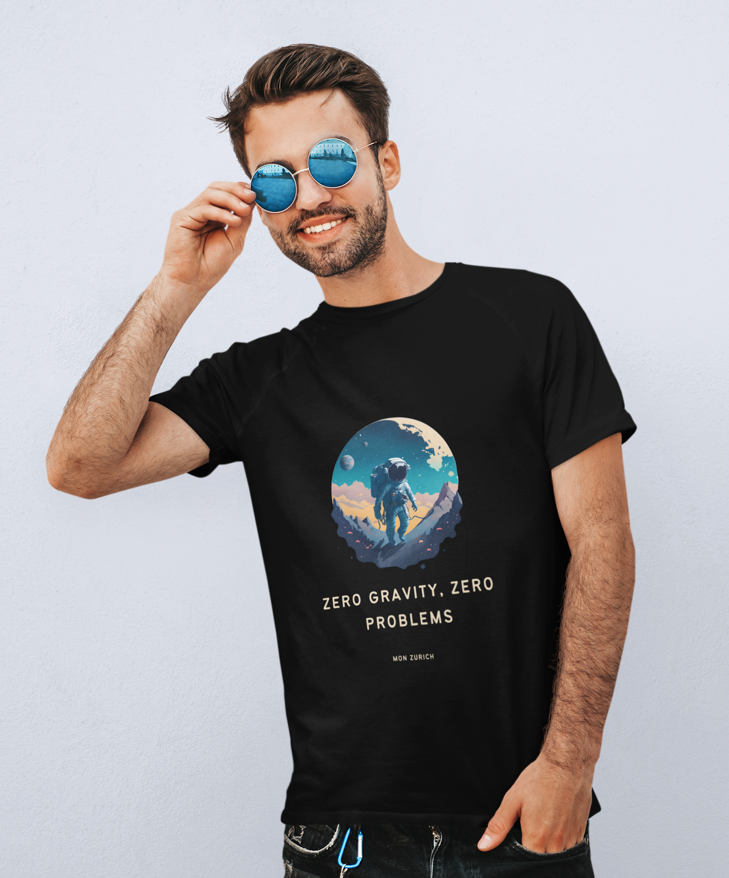 Zero Gravity  T-Shirt In Dark - Mon Zurich Originals