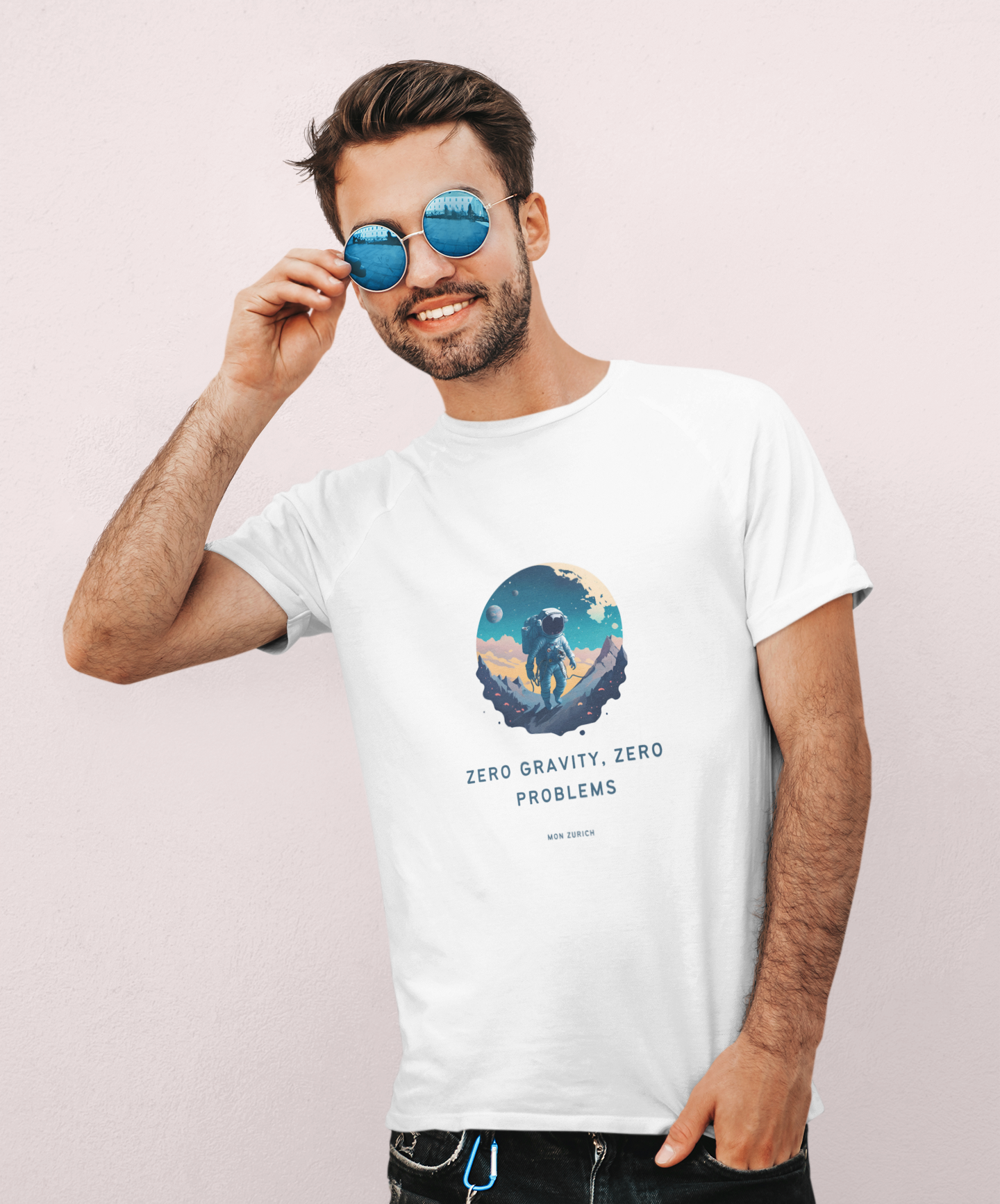 Zero Gravity  T-Shirt In Light - Mon Zurich Originals