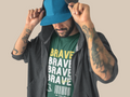 Brave T-Shirt In Dark - Mon Zurich Originals