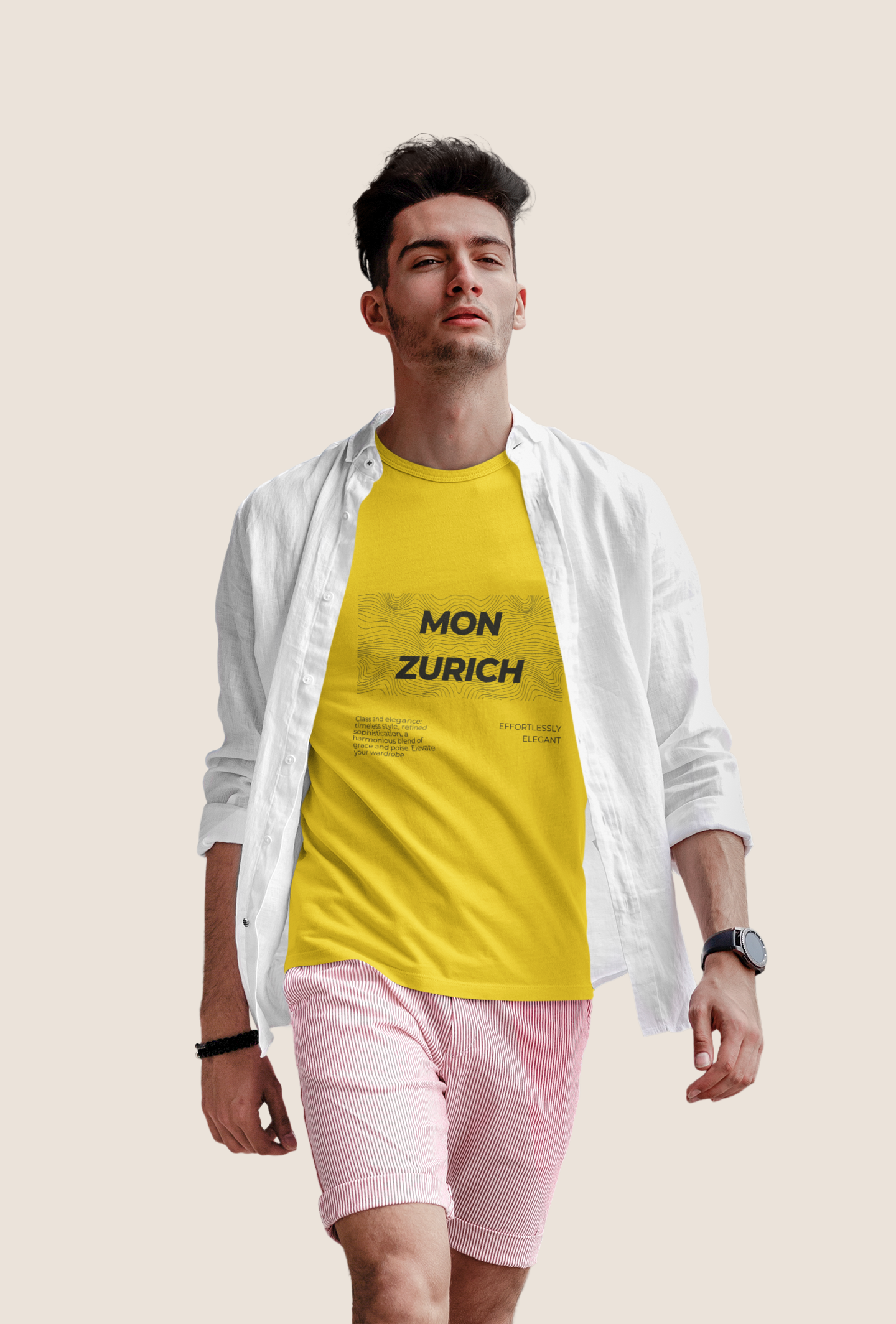 Mon Zurich T-Shirt In Light - Mon Zurich Originals