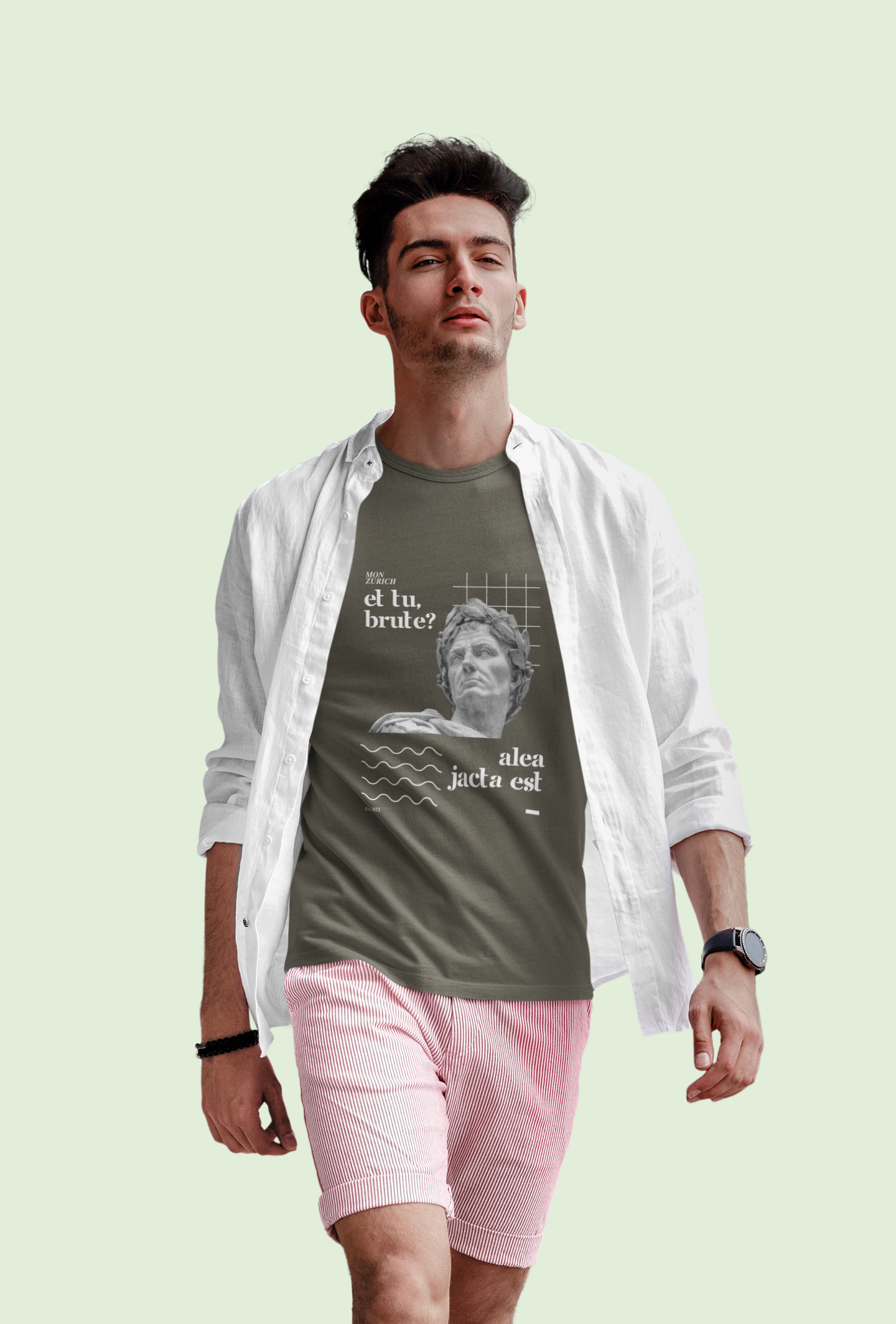 Julius Ceaser  T-Shirt In Dark - Mon Zurich Originals