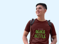 Never Settle T-Shirt In Dark - Mon Zurich Originals