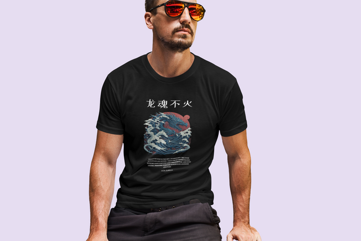 Dragon T-Shirt In Dark - Mon Zurich Originals