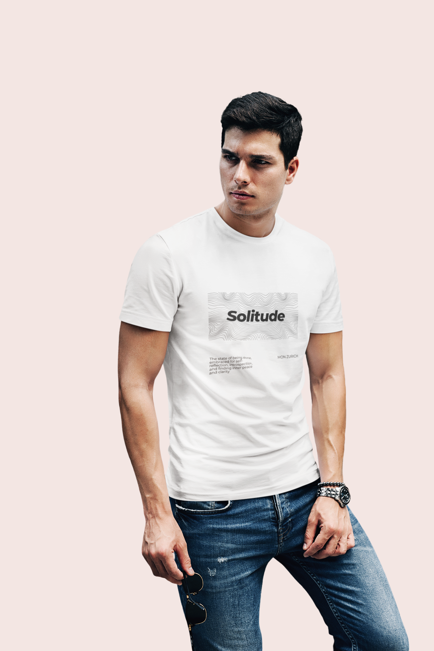 Solitude T-Shirt In Light - Mon Zurich Originals