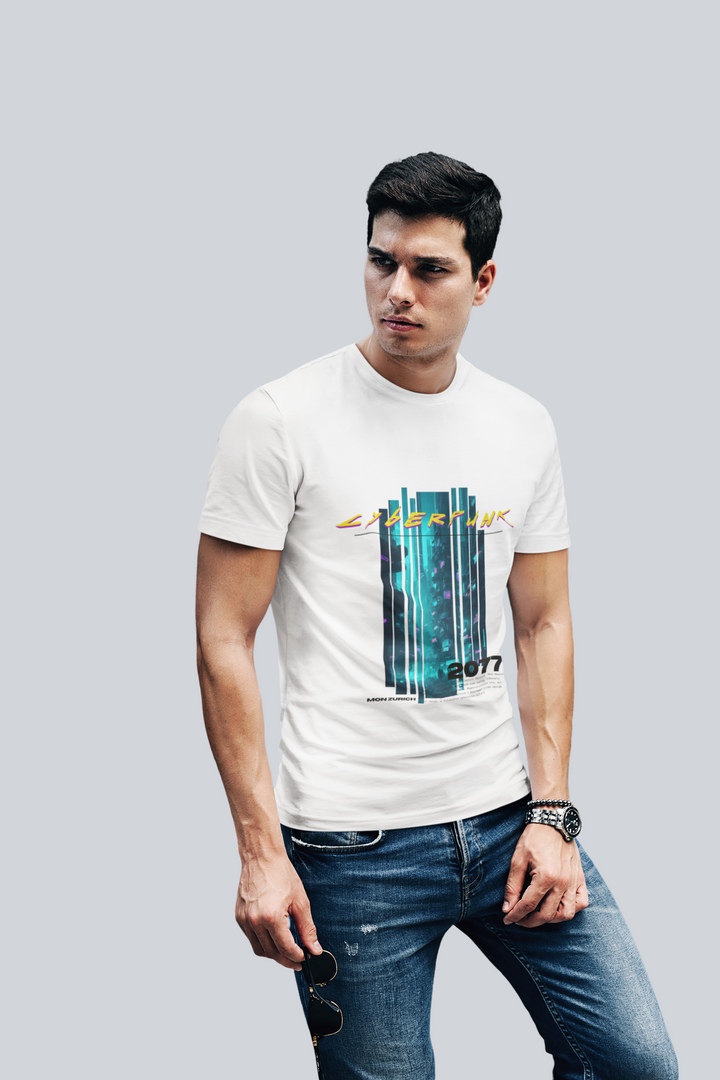 Cyberpunk T-Shirt In Light - Mon Zurich Originals