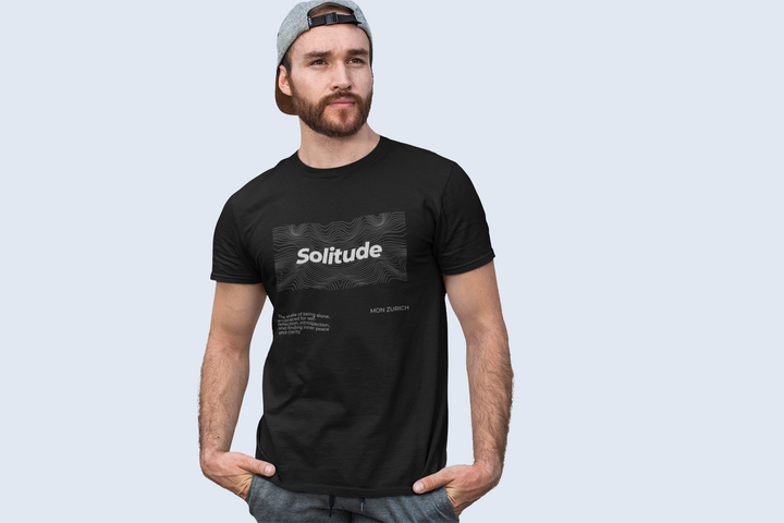 Solitude T-Shirt In Dark - Mon Zurich Originals