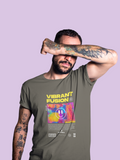 Vibrant Fusion T-Shirt In Dark - Mon Zurich Originals