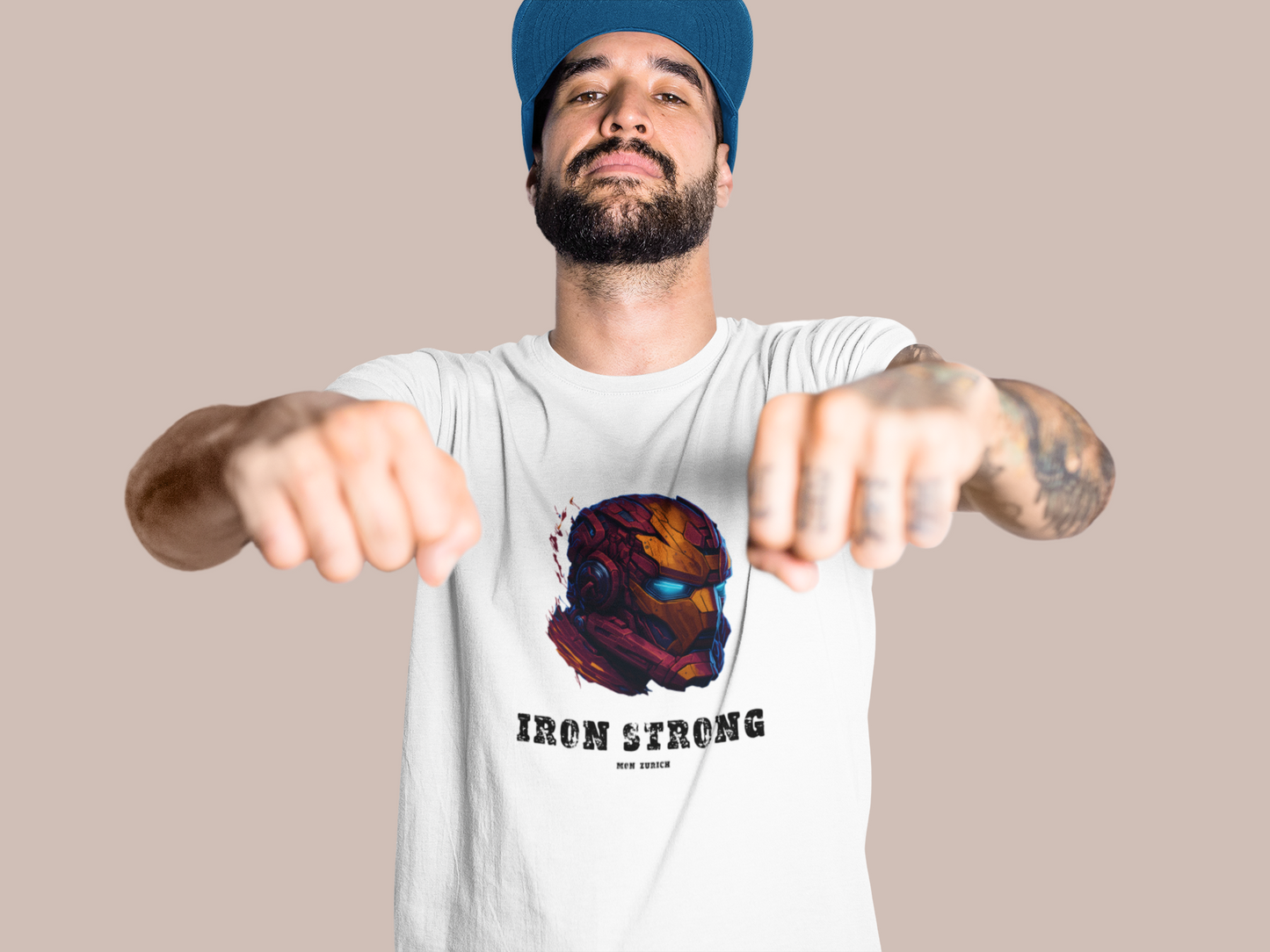 Iron Strong T-Shirt In Light - Mon Zurich Originals